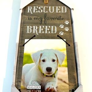 Hanging Picture Frame - Rescued is my favorite breed